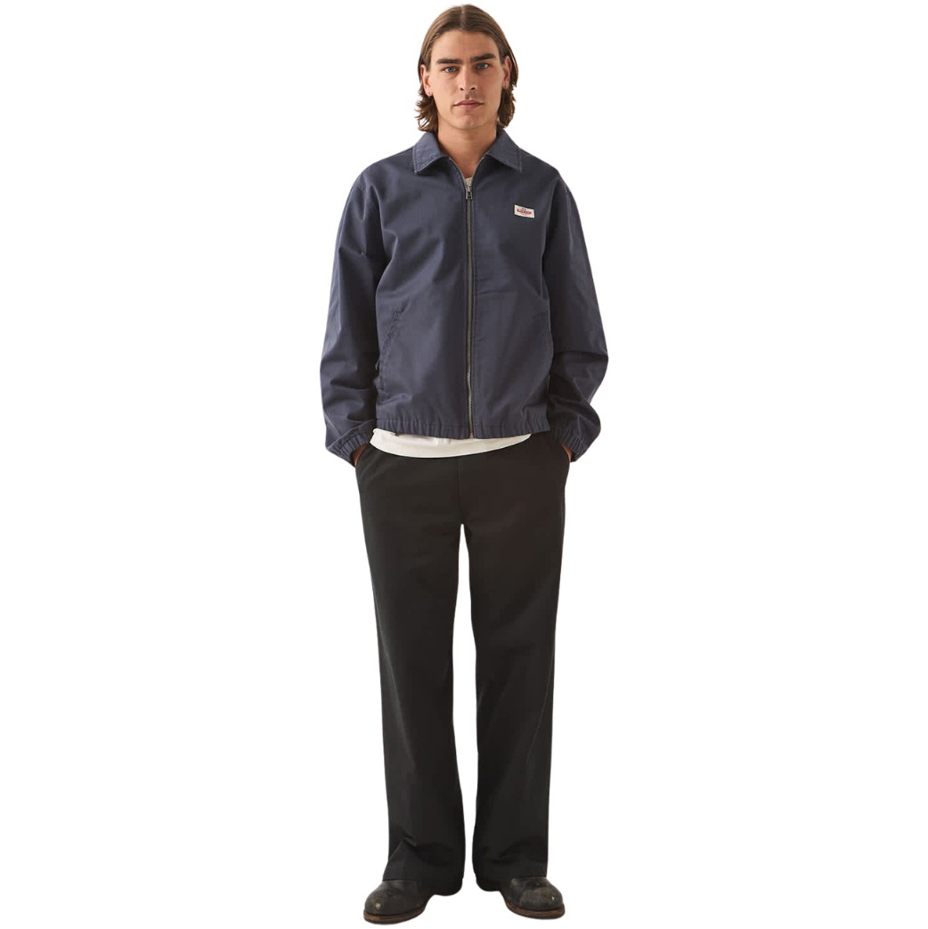 2026 Brixton Mens Trademark Garage Zip Jacket 03500 - Washed Navy